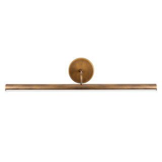 Slender 24 in Vintage Brass Dimmable LED Wall/Picture Light