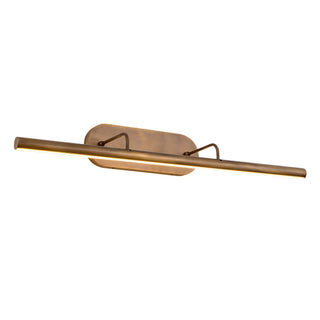 Slender 32 in Vintage Brass Dimmable LED Wall/Picture Light