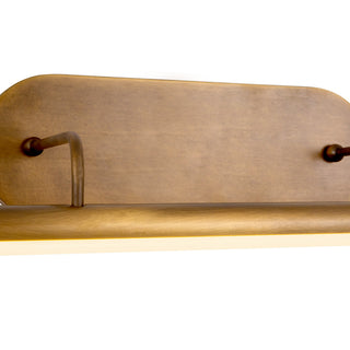 Slender 32 in Vintage Brass Dimmable LED Wall/Picture Light