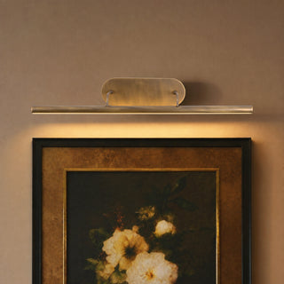 Slender 32 in Vintage Brass Dimmable LED Wall/Picture Light