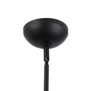 Springfield 19 in Black Pendant with Brushed Gold Accents