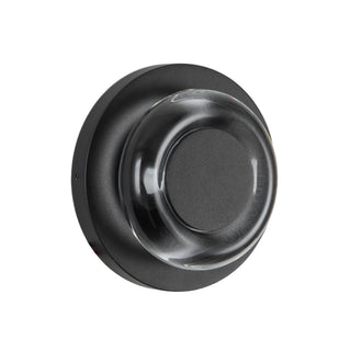 Stephord 5 in Black Dimmable LED Exterior Wall Sconce with Clear Glass
