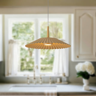 Sybil 13 in Gold Dimmable LED Pendant