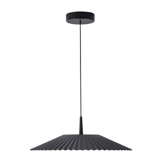Sybil 18 in Black Dimmable LED Pendant