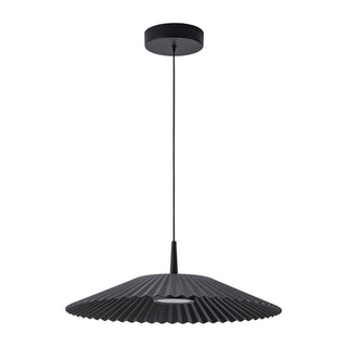 Sybil 18 in Black Dimmable LED Pendant
