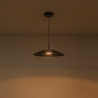 Sybil 18 in Black Dimmable LED Pendant