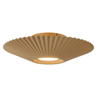 Sybil 18 in Gold Dimmable LED Semi Flush Mount