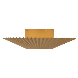 Sybil 18 in Gold Dimmable LED Semi Flush Mount