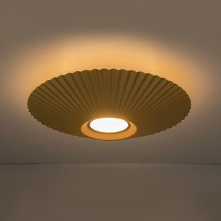 Sybil 18 in Gold Dimmable LED Semi Flush Mount