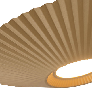 Sybil 18 in Gold Dimmable LED Semi Flush Mount