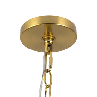 Tinsley 20 in Brushed Gold Pendant with White Shade