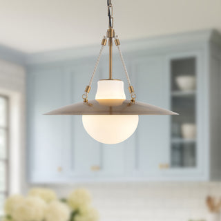 Waverly 22 in Vintage Brass Pendant