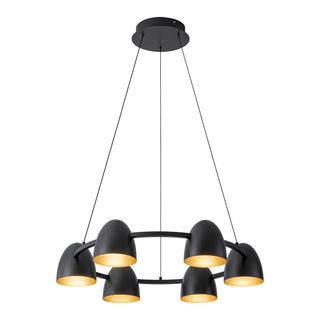 Yarrow 26 in Black Dimmable LED Chandelier