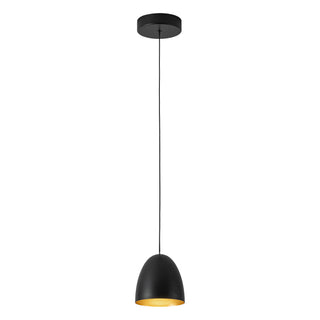 Yarrow 5 in Black Dimmable LED Pendant