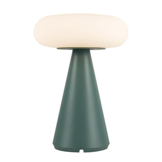 Zest 9 in Fresh Green Dimmable LED Exterior Portable Lamp