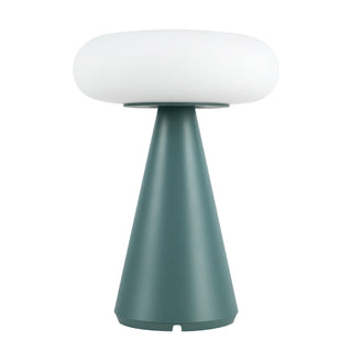 Zest 9 in Fresh Green Dimmable LED Exterior Portable Lamp
