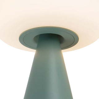 Zest 9 in Fresh Green Dimmable LED Exterior Portable Lamp