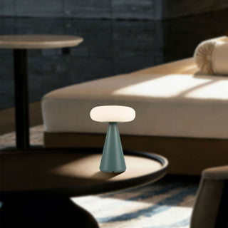 Zest 9 in Fresh Green Dimmable LED Exterior Portable Lamp