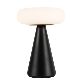 Zest 9 in Matte Black Dimmable LED Exterior Portable Lamp