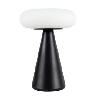 Zest 9 in Matte Black Dimmable LED Exterior Portable Lamp