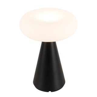 Zest 9 in Matte Black Dimmable LED Exterior Portable Lamp
