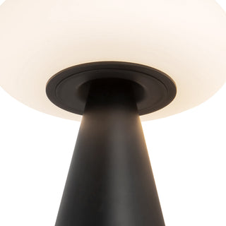 Zest 9 in Matte Black Dimmable LED Exterior Portable Lamp