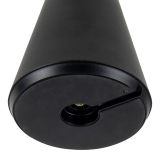 Zest 9 in Matte Black Dimmable LED Exterior Portable Lamp