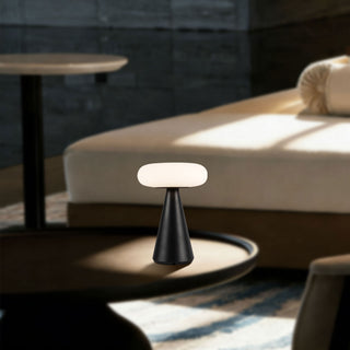 Zest 9 in Matte Black Dimmable LED Exterior Portable Lamp