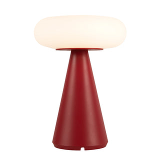 Zest 9 in Red Dimmable LED Exterior Portable Lamp