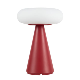 Zest 9 in Red Dimmable LED Exterior Portable Lamp