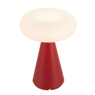 Zest 9 in Red Dimmable LED Exterior Portable Lamp