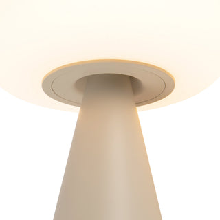 Zest 9 in Sand Dimmable LED Exterior Portable Lamp