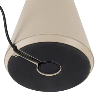 Zest 9 in Sand Dimmable LED Exterior Portable Lamp