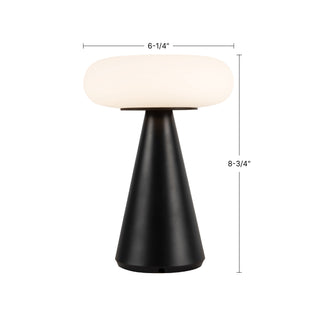 Zest 9 in Fresh Green Dimmable LED Exterior Portable Lamp